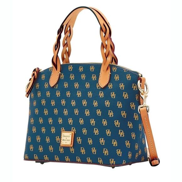 New! DOONEY & BOURKE Blakely Small Celeste Signature Satchel Handbag Crossbody - Picture 2 of 6